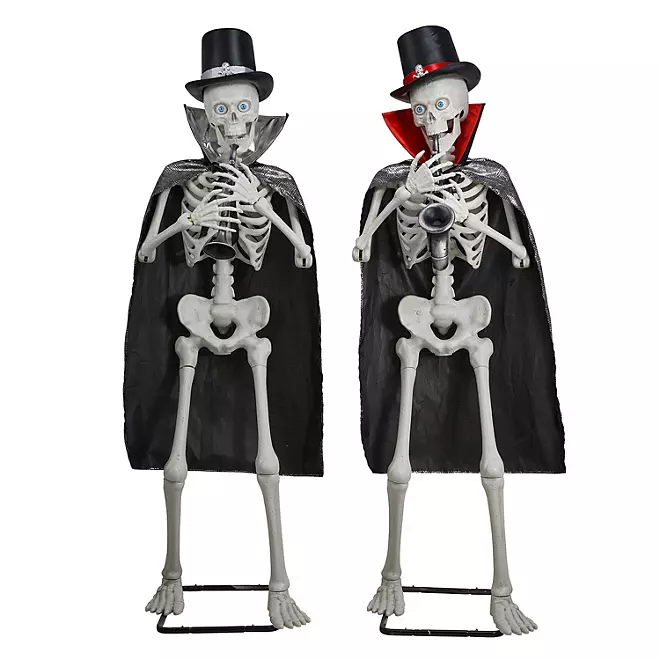 🎃Musical Halloween Skeletons, Set of 2