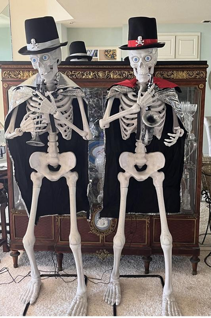 🎃Musical Halloween Skeletons, Set of 2