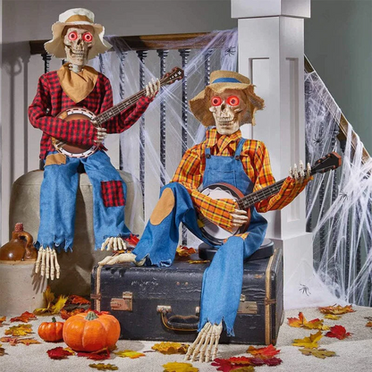 🎃Musical Halloween Skeletons, Set of 2