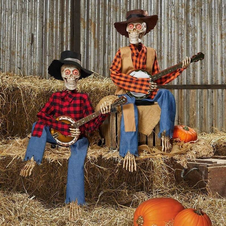 🎃Musical Halloween Skeletons, Set of 2