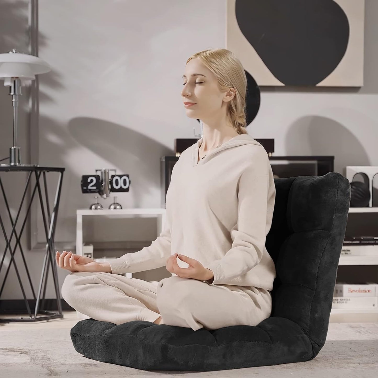 💙Floor Chair with Back Suppor, 💯Floor Gaming Chair,Meditation Chair, Gaming Floor Chairs for Adults
