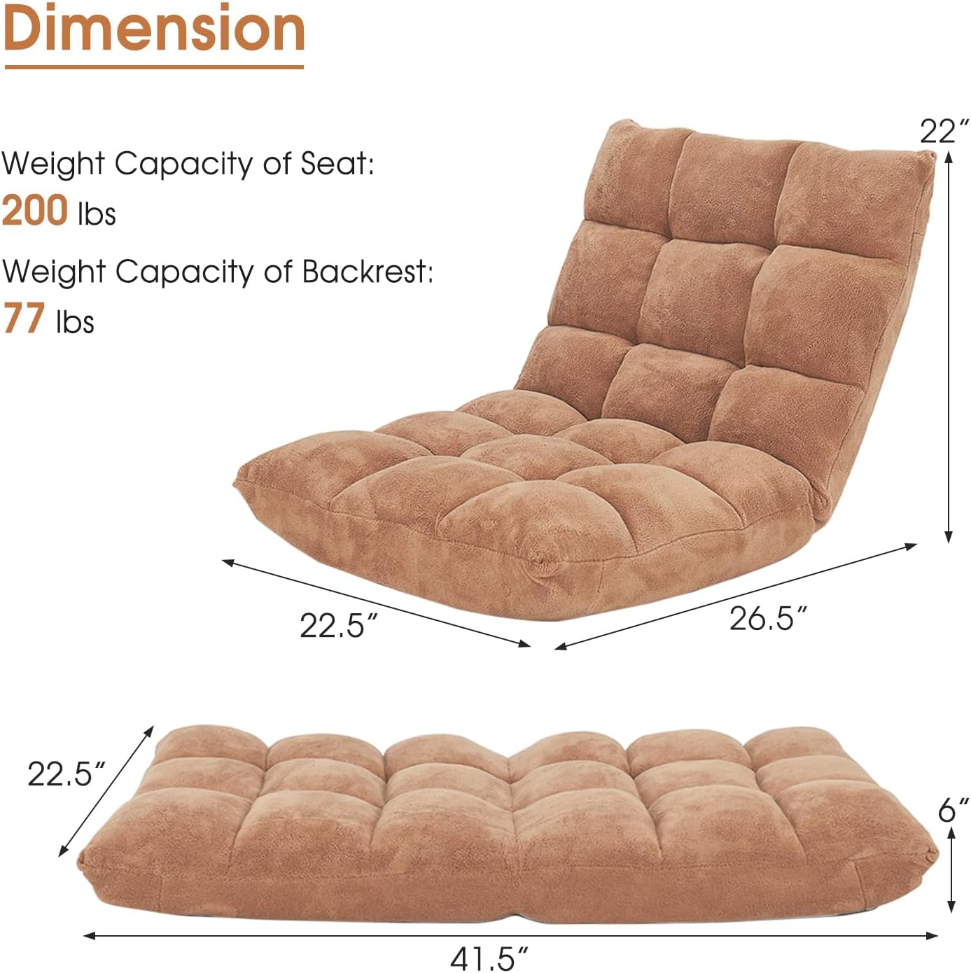 💙Floor Chair with Back Suppor, 💯Floor Gaming Chair,Meditation Chair, Gaming Floor Chairs for Adults