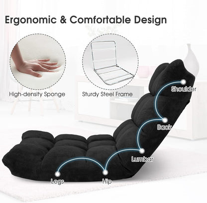 💙Floor Chair with Back Suppor, 💯Floor Gaming Chair,Meditation Chair, Gaming Floor Chairs for Adults