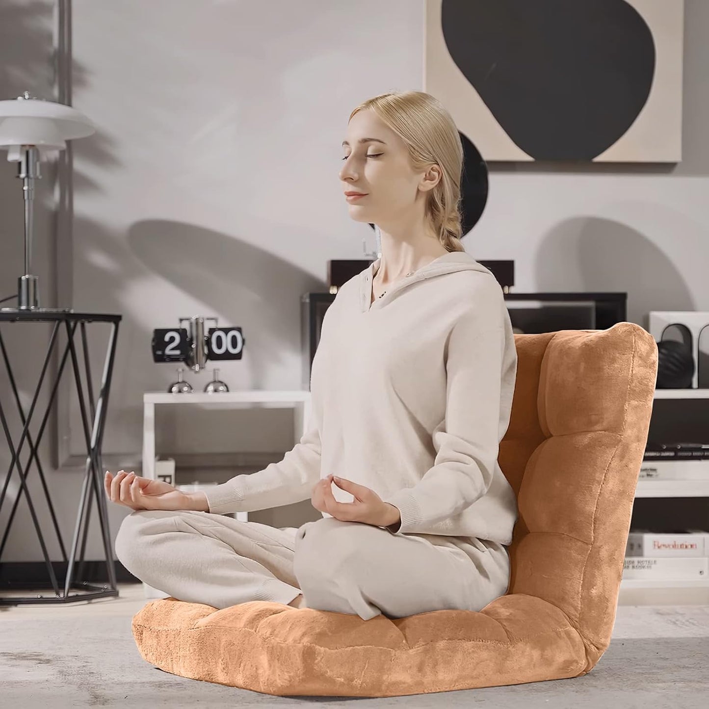💙Floor Chair with Back Suppor, 💯Floor Gaming Chair,Meditation Chair, Gaming Floor Chairs for Adults