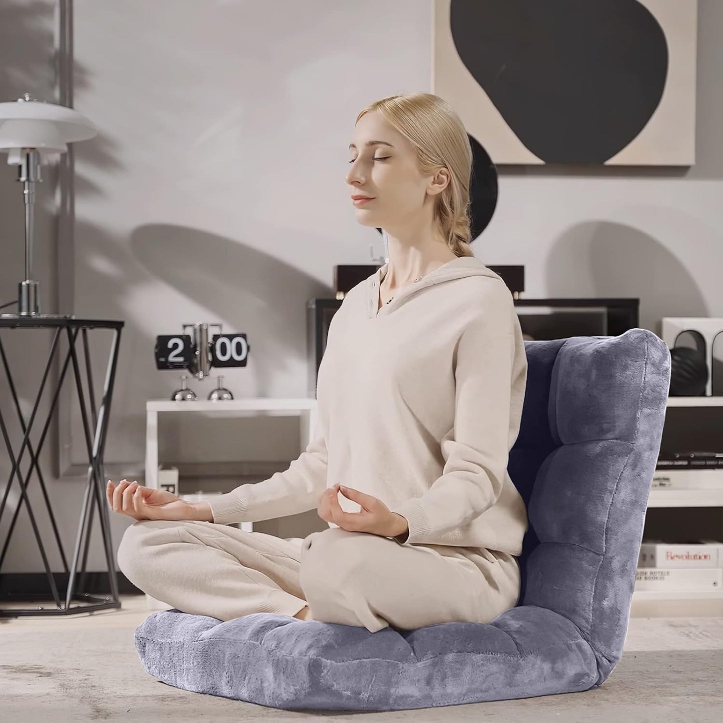 💙Floor Chair with Back Suppor, 💯Floor Gaming Chair,Meditation Chair, Gaming Floor Chairs for Adults