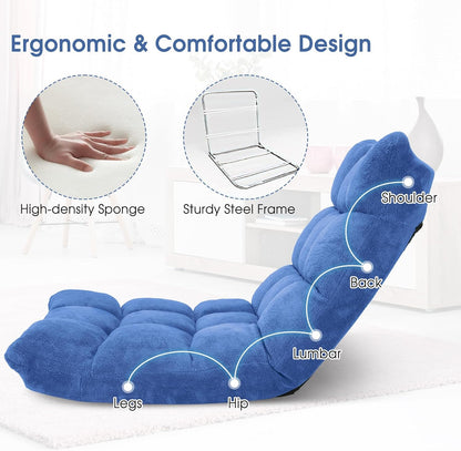 💙Floor Chair with Back Suppor, 💯Floor Gaming Chair,Meditation Chair, Gaming Floor Chairs for Adults