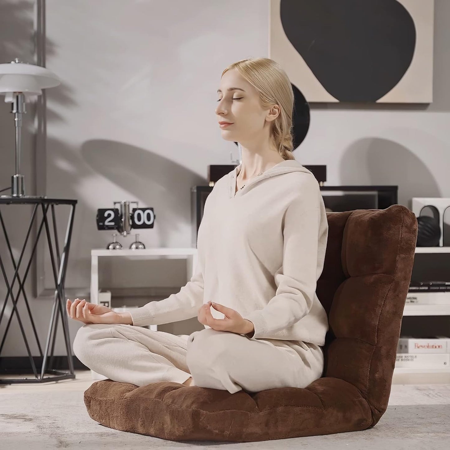 💙Floor Chair with Back Suppor, 💯Floor Gaming Chair,Meditation Chair, Gaming Floor Chairs for Adults