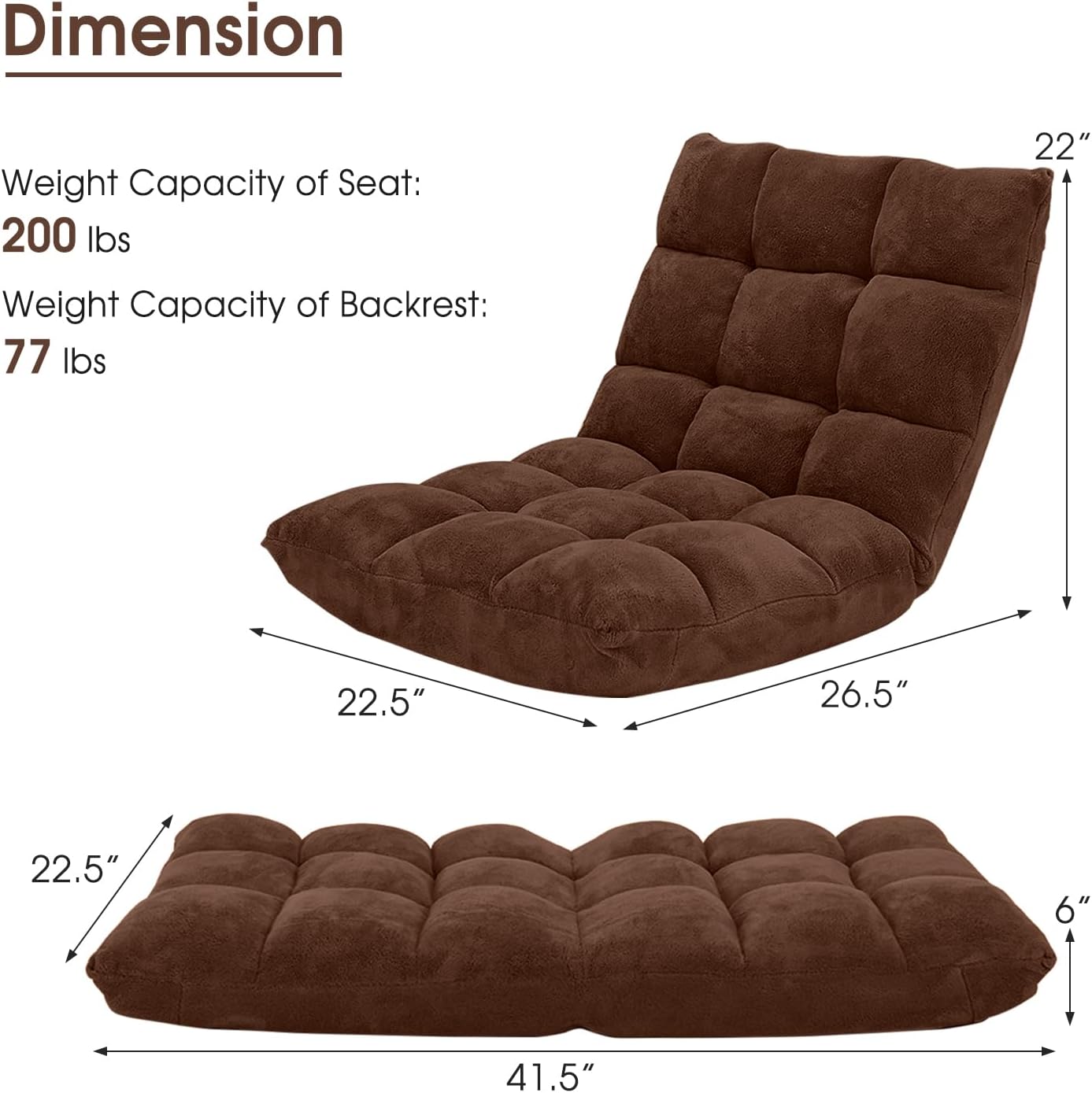 💙Floor Chair with Back Suppor, 💯Floor Gaming Chair,Meditation Chair, Gaming Floor Chairs for Adults
