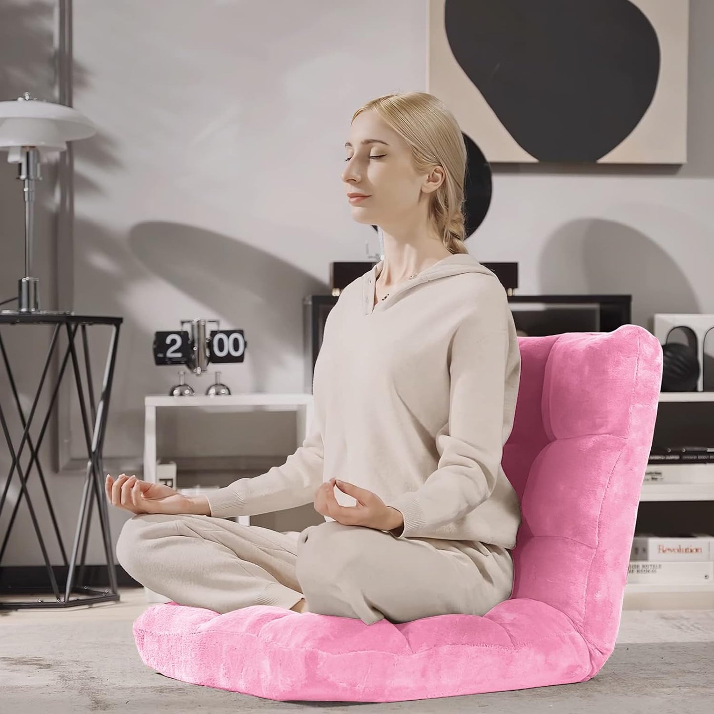💙Floor Chair with Back Suppor, 💯Floor Gaming Chair,Meditation Chair, Gaming Floor Chairs for Adults
