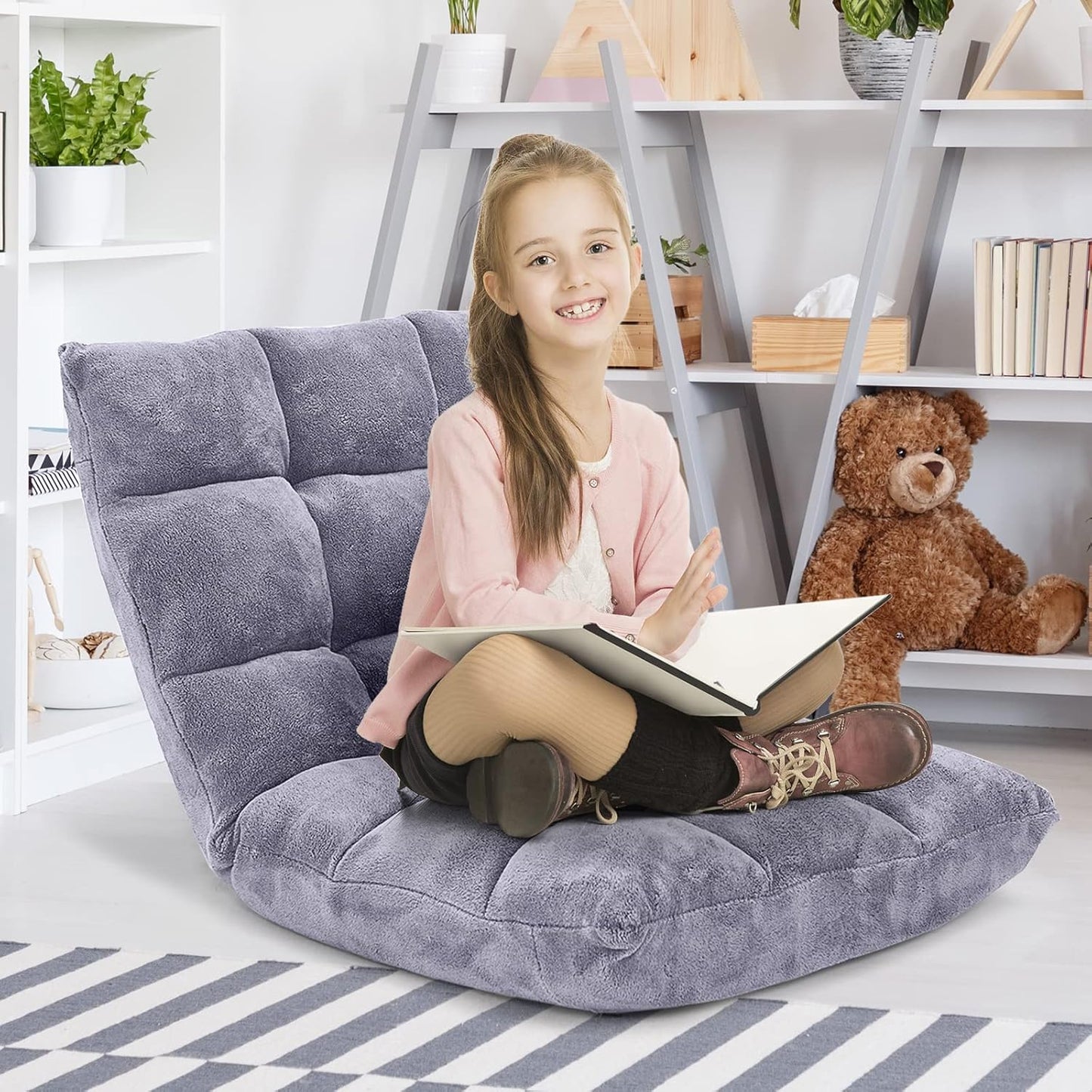💙Floor Chair with Back Suppor, 💯Floor Gaming Chair,Meditation Chair, Gaming Floor Chairs for Adults