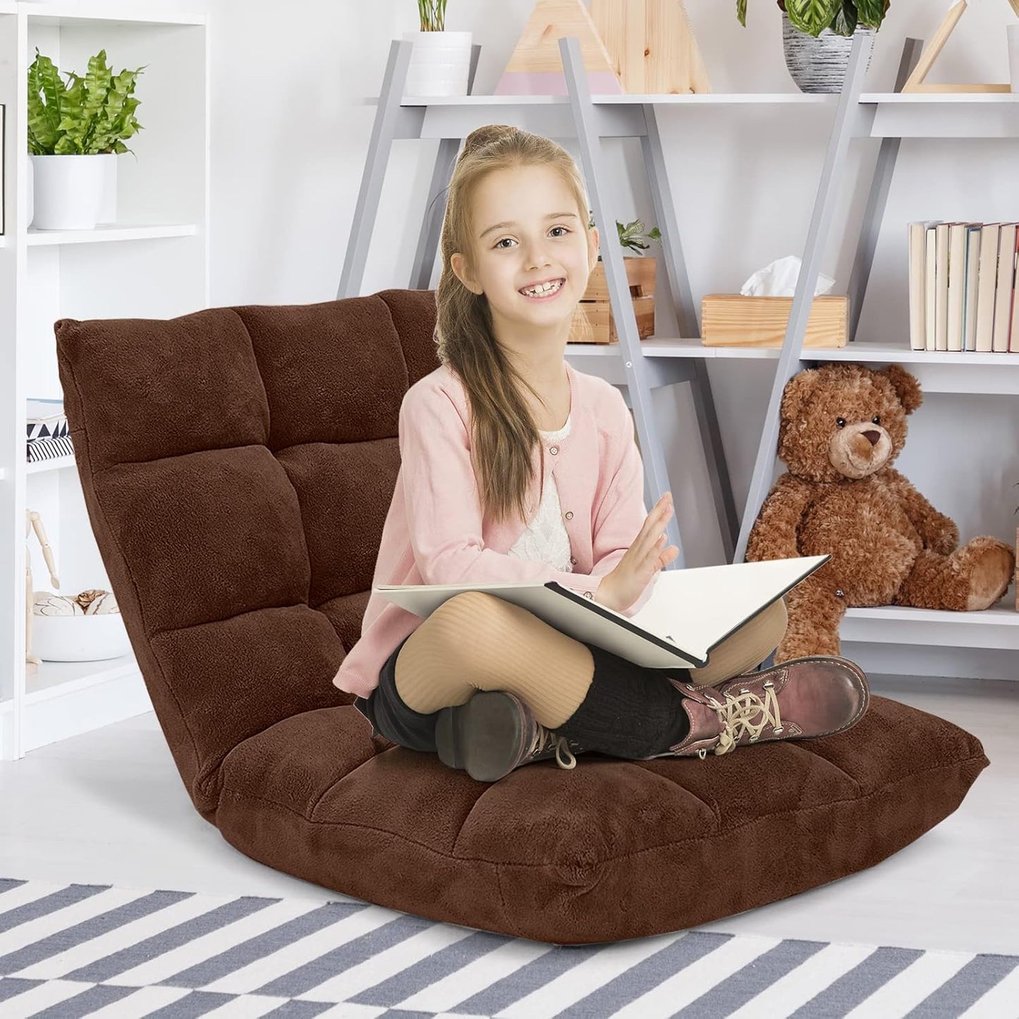 💙Floor Chair with Back Suppor, 💯Floor Gaming Chair,Meditation Chair, Gaming Floor Chairs for Adults