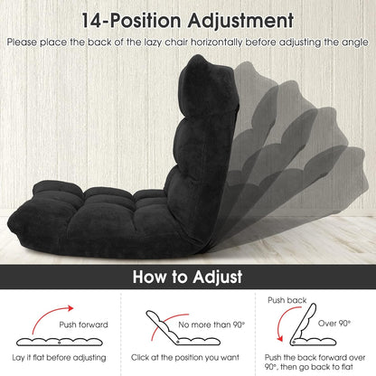 💙Floor Chair with Back Suppor, 💯Floor Gaming Chair,Meditation Chair, Gaming Floor Chairs for Adults